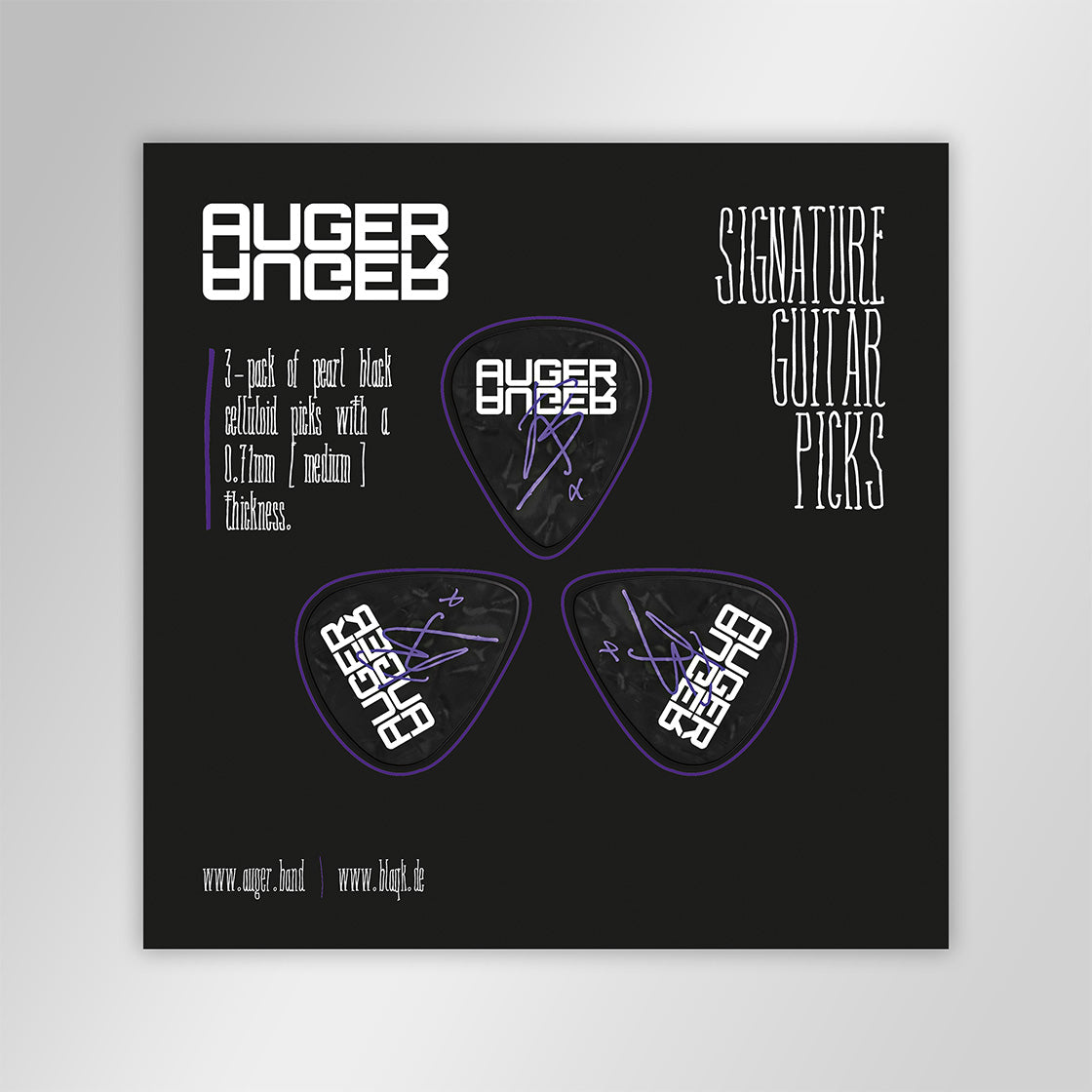 Auger Signature Guitar Picks (3-pack)